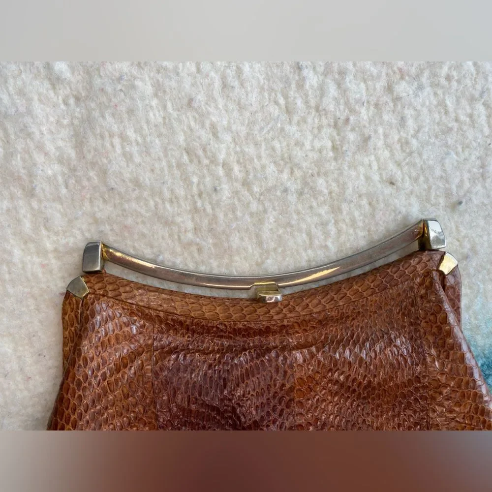 1960s Genuine Snake Skin Handbag